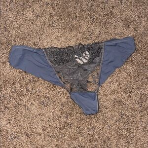 Simone Perele Blue Lace Detail Panty